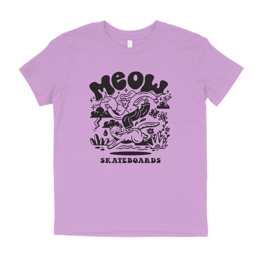 YOUTH | Heddy Tee [Pink] - Meow Skateboards