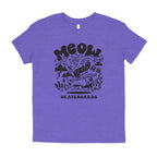 YOUTH | Heddy Tee [Heather Purple] - Meow Skateboards