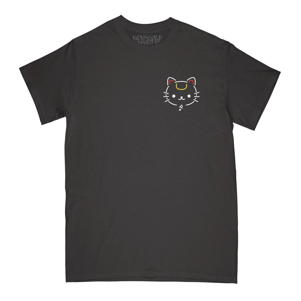 Tuna Cat Tee [Black] – Meow Skateboards