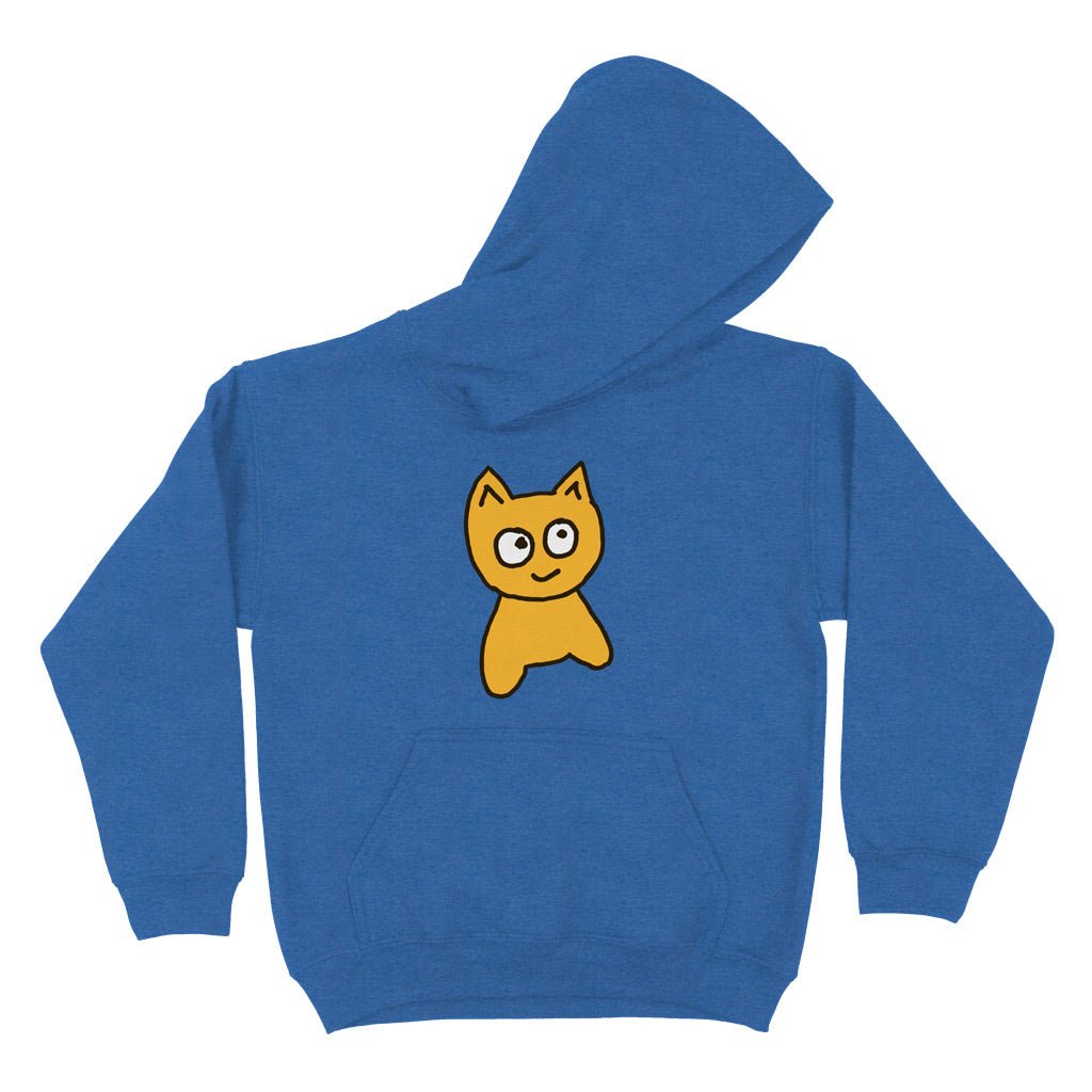 YOUTH | Big Cat Hoodie [Heather Royal] - Meow Skateboards