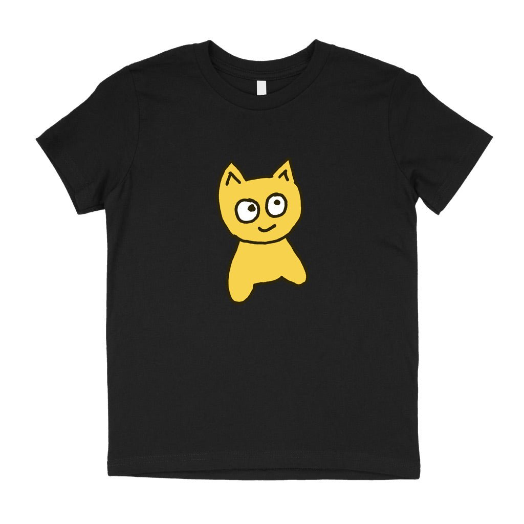 YOUTH | Big Cat Tee [Black] - Meow Skateboards