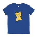 YOUTH | Big Cat Tee [Royal] - Meow Skateboards