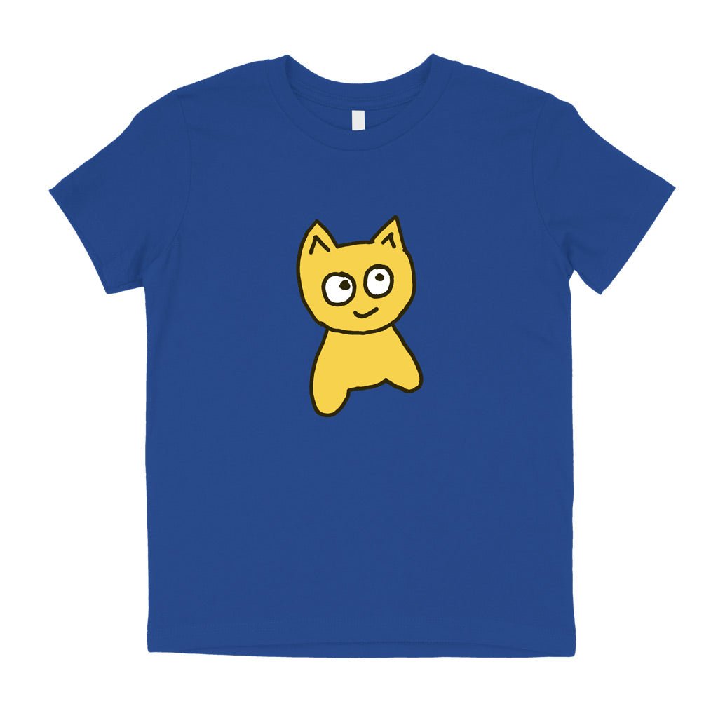 YOUTH | Big Cat Tee [Royal] - Meow Skateboards